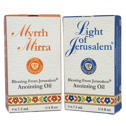 Set of 2 pcs Blessed Aromatic Anointing Oils by Ein Gedi 0.25fl.oz/ 7.5 ml each Set of 2 pcs Blessed Aromatic Anointing Oils by Ein Gedi 0.25fl.oz/ 7.5 ml each