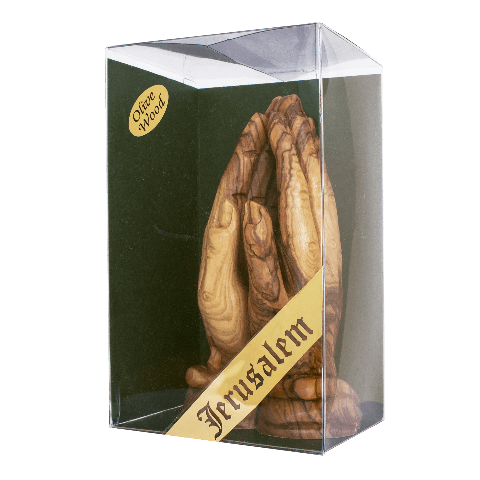 Handmade Figurine from Natural Olive Wood Prayer Hands from Bethlehem Souvenir 5,9" Handmade Figurine from Natural Olive Wood Prayer Hands from Bethlehem Souvenir 5,9"