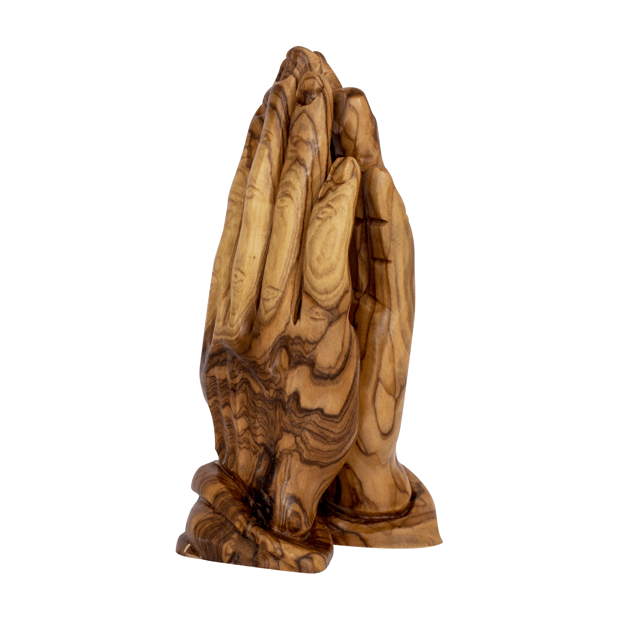 Handmade Figurine from Natural Olive Wood Prayer Hands from Bethlehem Souvenir 5,9" Handmade Figurine from Natural Olive Wood Prayer Hands from Bethlehem Souvenir 5,9"