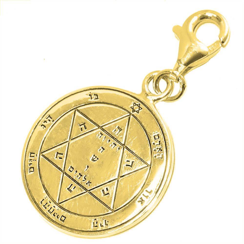 Health Seal Pentacle King Solomon Kabbalah Pendant Carabin Silver 925 Ø 0,6" Health Seal Pentacle King Solomon Kabbalah Pendant Carabin Silver 925 Ø 0,6"