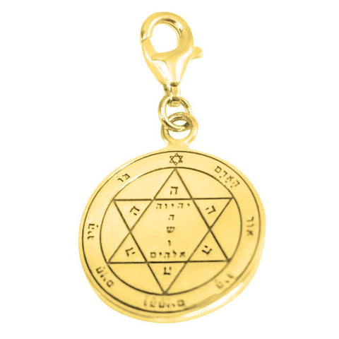 Health Seal Pentacle King Solomon Kabbalah Pendant Carabin Silver 925 Ø 0,6" Health Seal Pentacle King Solomon Kabbalah Pendant Carabin Silver 925 Ø 0,6"