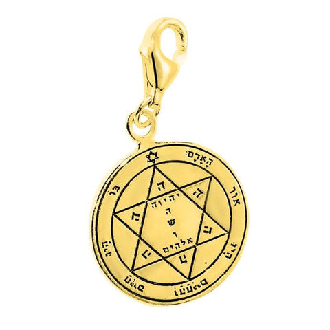 Health Seal Pentacle King Solomon Kabbalah Pendant Carabin Silver 925 Ø 0,6" Health Seal Pentacle King Solomon Kabbalah Pendant Carabin Silver 925 Ø 0,6"