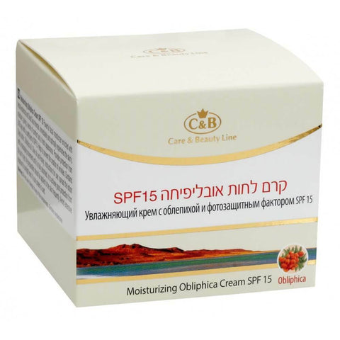 Obliphica moisturizing cream for facial with SPF 15 Dead Sea C&B 50 ml-1 Obliphica moisturizing cream for facial with SPF 15 Dead Sea C&B 50 ml-1