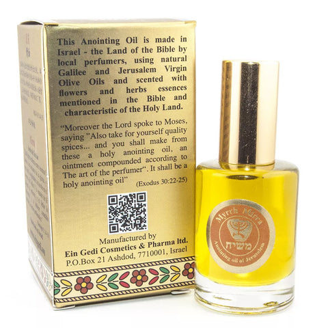 Myrrh Anointing Oil Concentrate — Ein Gedi Biblical Spices, Holy Land Myrrh Anointing Oil Concentrate — Ein Gedi Biblical Spices, Holy Land