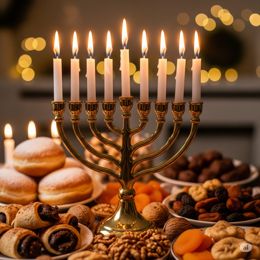 9-Branched Hanukha from the Holy Land