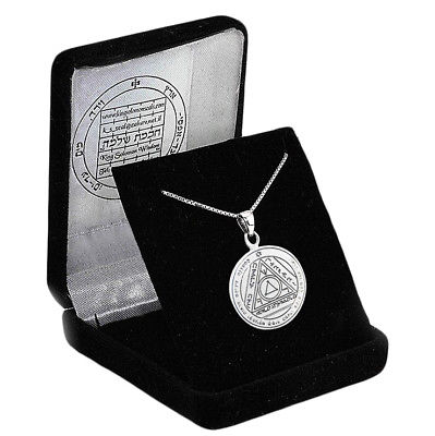 King Solomon Seal Pendant Amulet of Energy Concentration. The Sixth Seal of the Sun Silver 925
