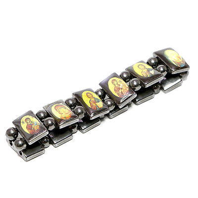 Orthodox Christian Religious Black Hematite Bracelet With Images All Saints - Holy Land Store