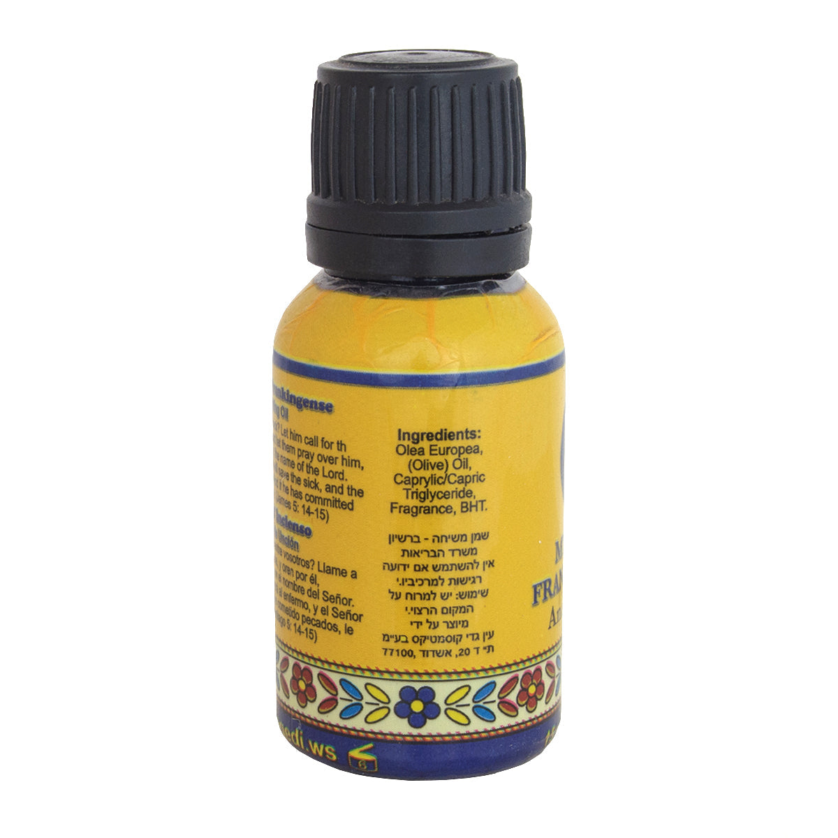 Original Anointing Oil Frankincense & Myrrh from Holy Land by Ein Gedi. Blessed in Jerusalem. 0,5 fl.oz/15ml