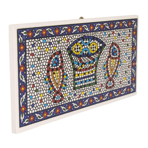 Armenian Ceramic Decorative Tile Wall Decor Tabha (5.91x2.95x0.19 inch)