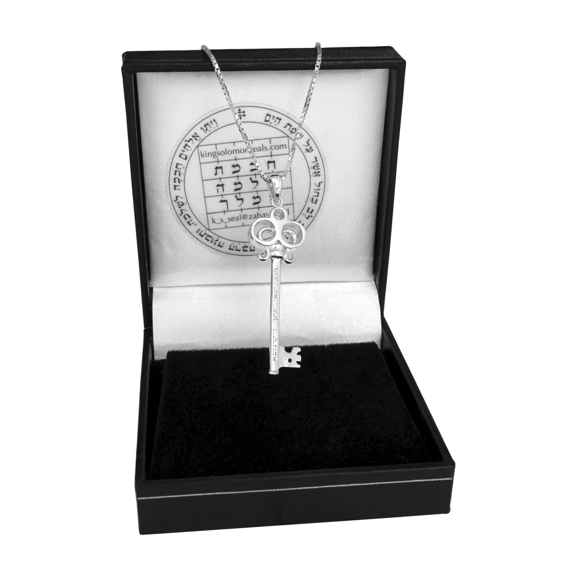 Kabbalah Pendant Key of Livelihood by King Solomon Wisdom Silver 925
