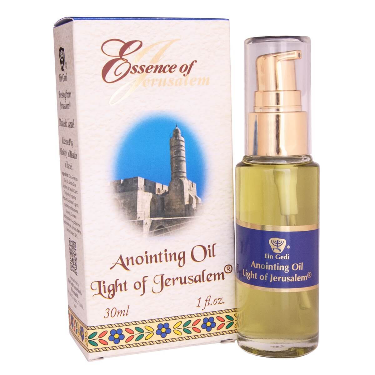 Aromatic Perfume Anointing Oil Light of Jerusalem Spray by Eig Gedi 1fl.oz (30ml)