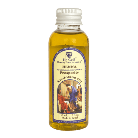 Bottle of Aromatic Anointing Oil with Henna Certified From Holy Land 30/60/100ml