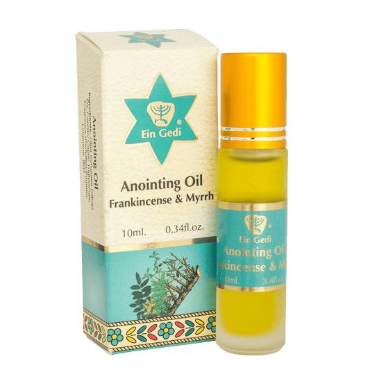 Anointing Oil Frankincense & Myrrh Blessing form Jerusalem by Ein Gedi Holy Land 10 ml