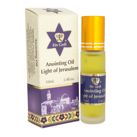 Blessed Anointing Oil Light of Jerusalem by Ein Gedi in Jerusalem Holy Land Roll-on 10ml