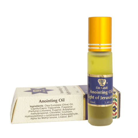 Blessed Anointing Oil Light of Jerusalem by Ein Gedi in Jerusalem Holy Land Roll-on 10ml