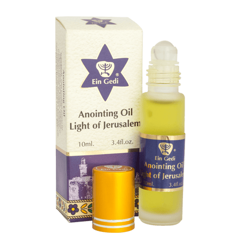 Blessed Anointing Oil Light of Jerusalem by Ein Gedi in Jerusalem Holy Land Roll-on 10ml