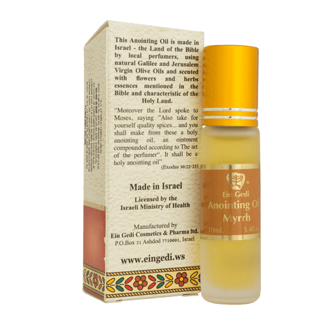 Ein Gedi Holy Anointing Oil with Myrrh Roll-on Essence of Jerusalem the Holy Land 10ml