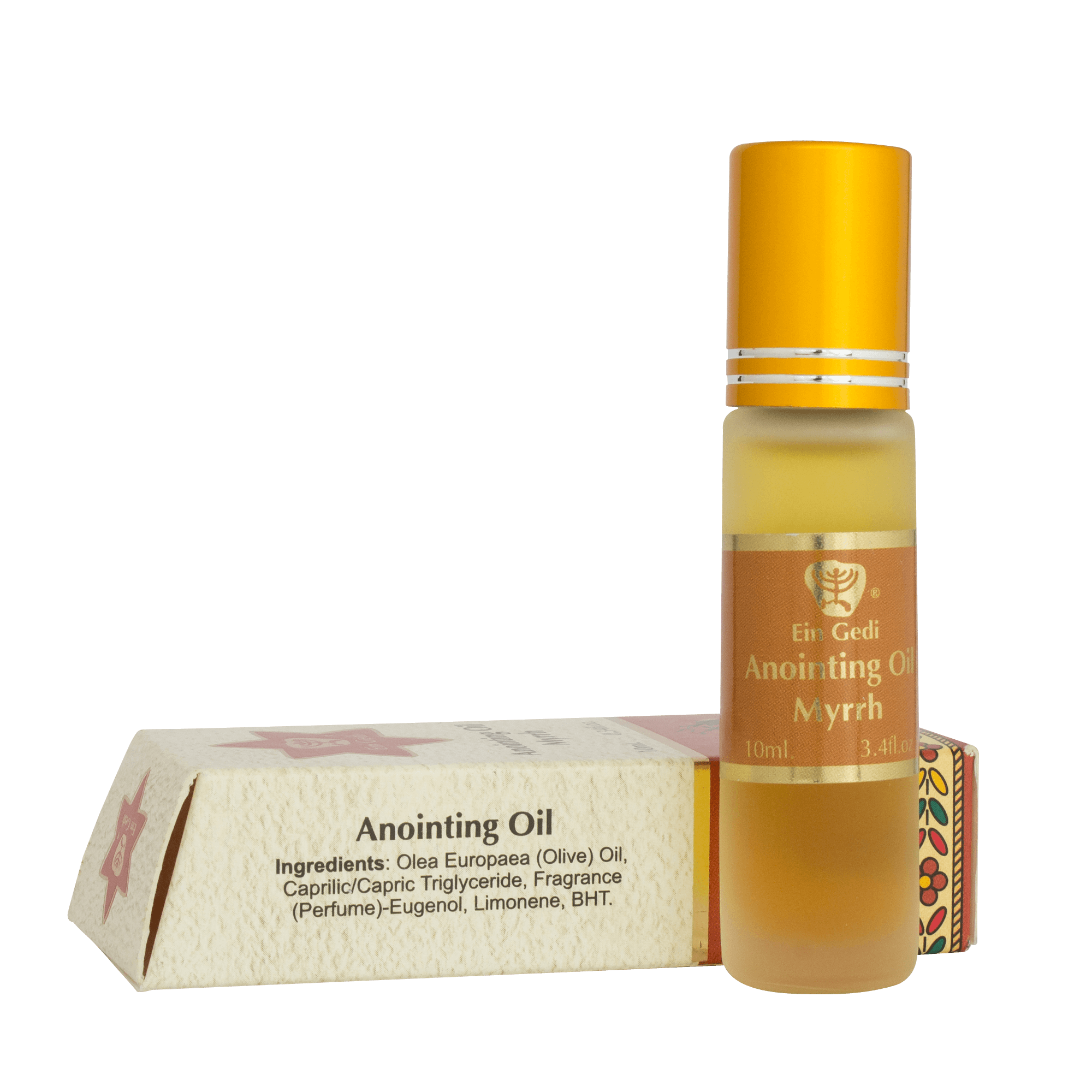 Ein Gedi Holy Anointing Oil with Myrrh Roll-on Essence of Jerusalem the Holy Land 10ml