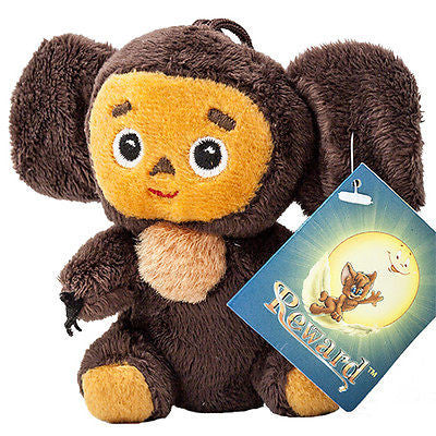 Soft Toy Cheburashka Backpack Handbag Trinket/ Чебурашка сидячий брелок 4 inch (10 cm) - Holy Land Store