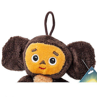 Soft Toy Cheburashka Backpack Handbag Trinket/ Чебурашка сидячий брелок 4 inch (10 cm) - Holy Land Store