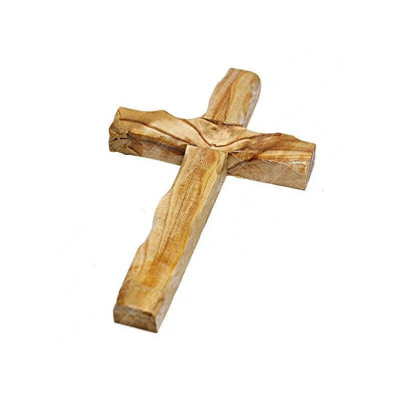 Hand Made Olive Wood Cross from Jerusalem the Holy Land 4.8"/12.2 cm - Holy Land Store