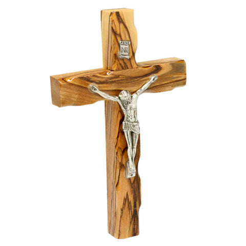 Olive Wood Crucifix Hand Made Wall Cross Bethlehem the Holy Land  4.7" / 12 cm - Holy Land Store