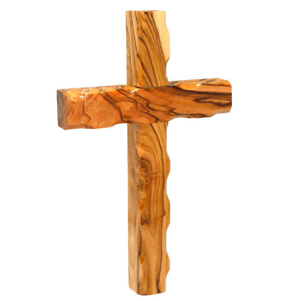 Olive Wood Wall Handmade Cross Christian from Holyland Bethlehem 6.4"/16 cm - Holy Land Store