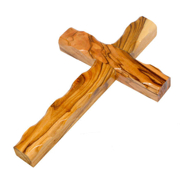 Olive Wood Wall Handmade Cross Christian from Holyland Bethlehem 6.4"/16 cm - Holy Land Store