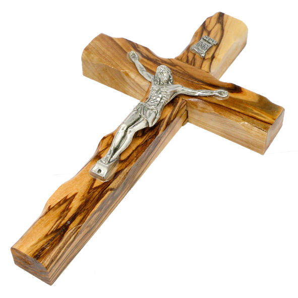 Olive Wood Crucifix Hand Made Wall Cross Bethlehem the Holy Land  4.7" / 12 cm - Holy Land Store