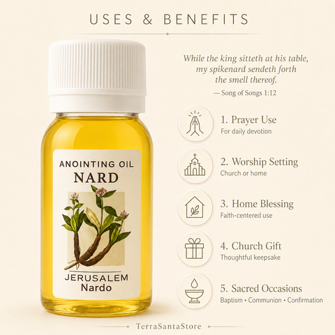 Anointing Oil Nard from Jerusalem 50ml - Authentic Holy Land Spiritual Gift