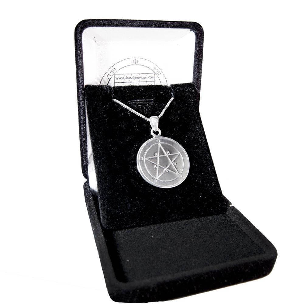 Fascination Seal Pendant Amulet The First Seal Mercury King Solomon Pentacle Silver 925