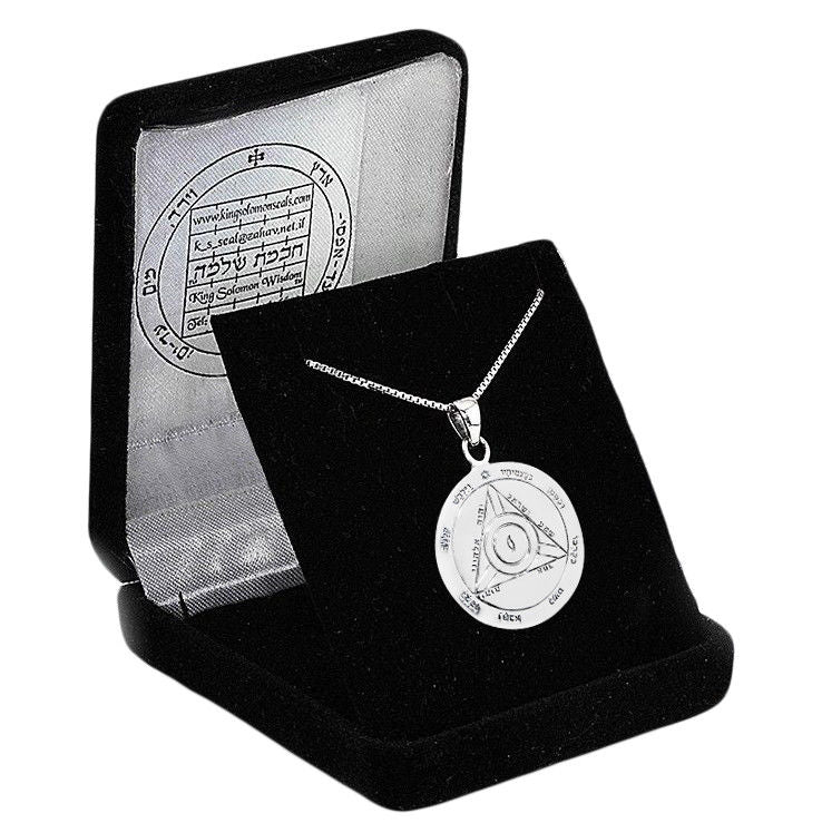 The Fourth Seal of Saturn Pentacle King Solomon Amulet Pendant Silver 925