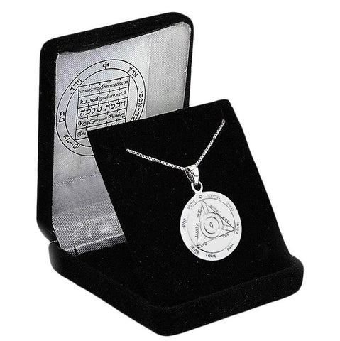 The Fourth Seal of Saturn Pentacle King Solomon Amulet Pendant Silver 925