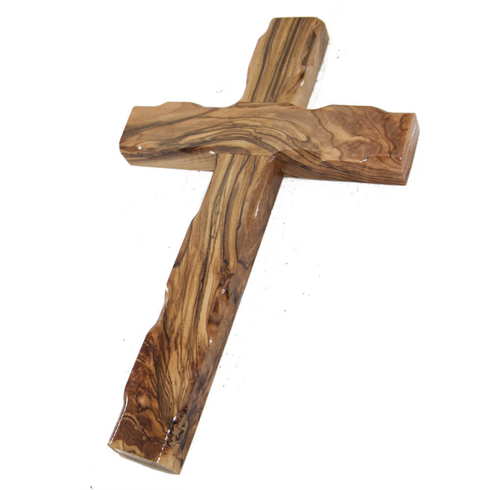 Olive Wood Wall Handmade Cross Christian from Holyland Bethlehem 7.7"/19.8 cm