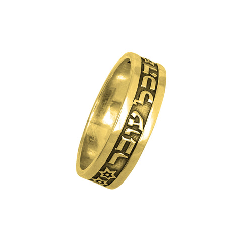 King Solomon's Ring Engraved And This Too Shall Pass Sterling Silver Amulet (6-13 size)