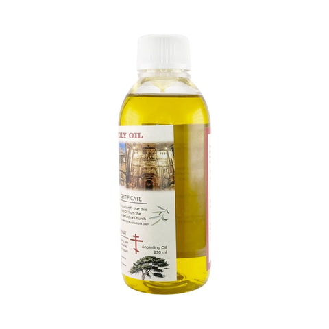 Pure Virgin Olive Oil Blessed in Jerusalem Church - Holy Land Anointing Oil