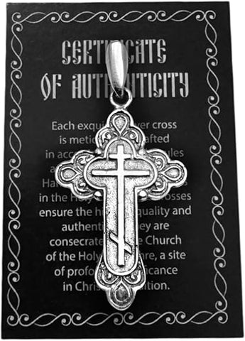 Cross Silver 925 Pendant Necklace – Orthodox Holy Land Jewelry