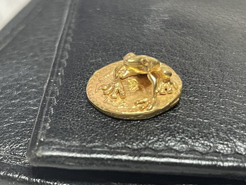 Amulet of Wealth Wallet Money Frog Gilding Silver Tiny Purse Talisman-3