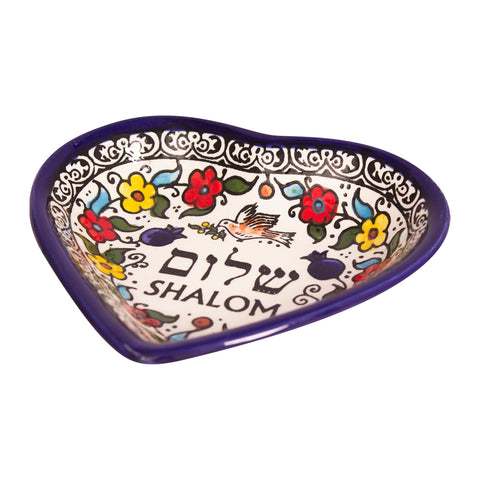 Armenian Ceramic Bowl Floral Shalom Décor Mosaic Colourful Hand Made-3