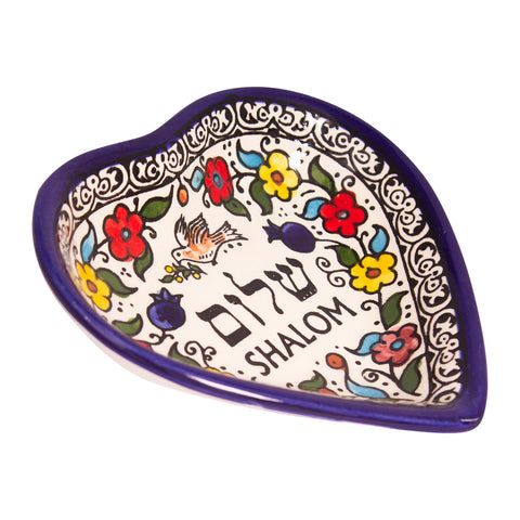 Armenian Ceramic Bowl Floral Shalom Décor Mosaic Colourful Hand Made-1