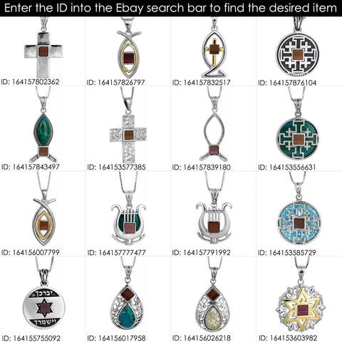 Spinning Shema Israel Sterling Silver Zircon Stone Necklace Pendant