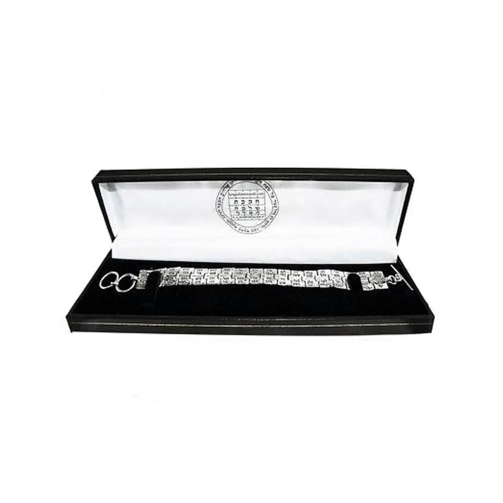 Hinge detail 72 names of God hebrew bracelet sterling silver 925
