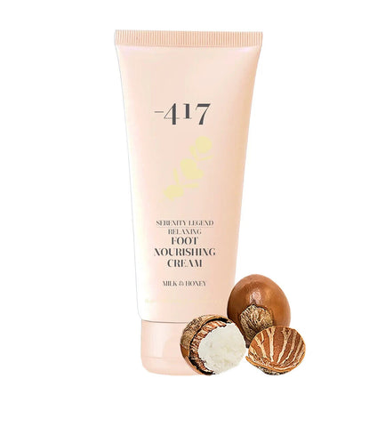 '-417 Dead Sea Milk & Honey Scented Relaxing Nourishing Foot Cream Lotion | 100ml/3.3fl.oz