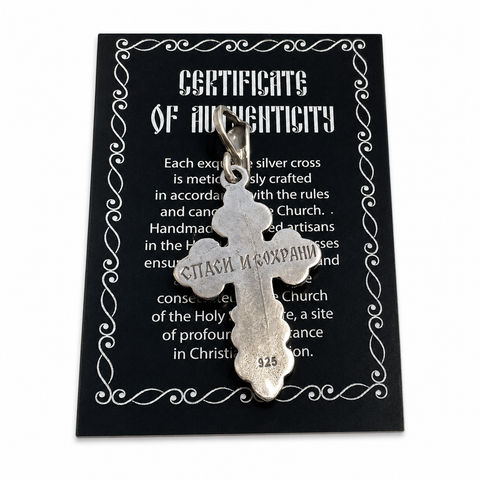 925 Sterling Silver Crucifix Pendant Holy Land Christian Cross