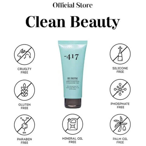 '-417 Dead Sea Cosmetics Vegan Deep Purifying Cleansing Gel 200ml/6.7 fl.oz