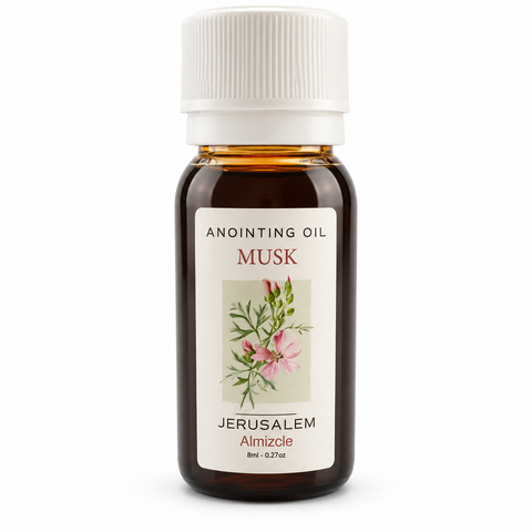 Blessed Holy Land Musk Anointing Oil — 50ml Authentic Jerusalem Prayer & Worship Blend