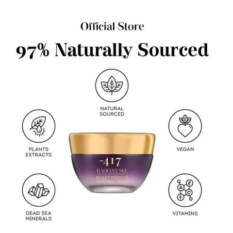 '-417 Dead Sea Anti-aging Hydrating Moisturizing Calming Vegan Night Cream (50ml/1.6oz)