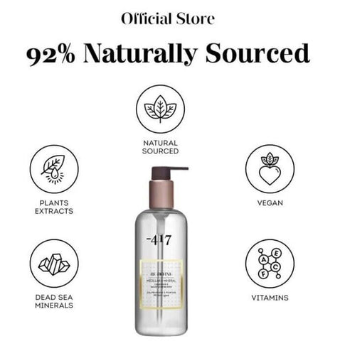 '-417 Organic Vegan Micellar & Mineral Cleanser & Make-Up Remover All Skin Types