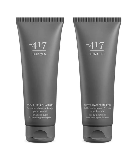 '-417 Dead Sea Vegan 2 in 1 Body & Hair Shampoo For Men 2 pcs Set 250ml/8.4fl.oz