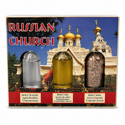 Jerusalem Holy Land Blessing Set with Holy Oil, Holy Soil, and Holy Water (Copy)